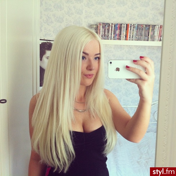 Blond Rozpuszczone Proste Na co dzień Długie Fryzury