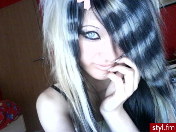 EMO Alternatywne Średnie Fryzury