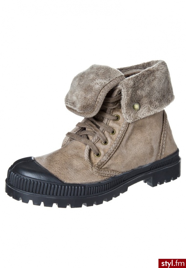 Natural World BOTA CUELLO Botki sznurowane beżowy (2515) - Botki Buty Moda