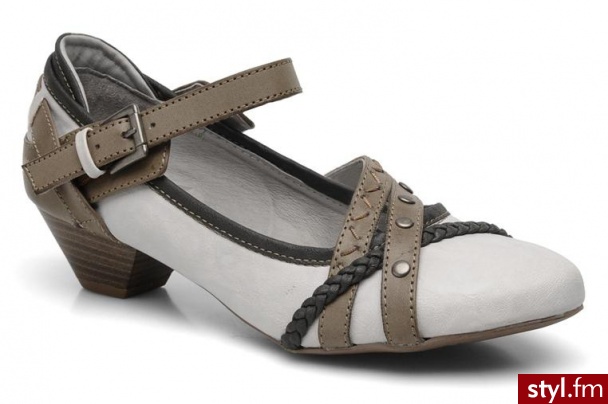 Mustang shoes BALERINKI DENIEL BY (Biały) - Balerinki Buty Moda
