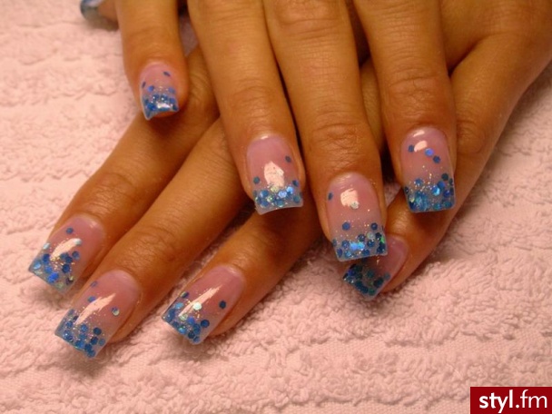 holo blue - Paznokcie