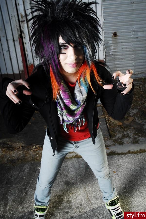 EMO Alternatywne Średnie Fryzury