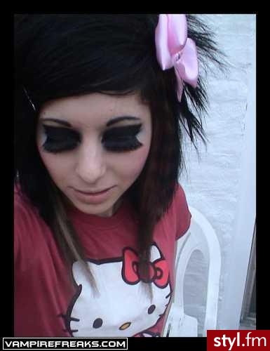 EMO Alternatywne Średnie Fryzury