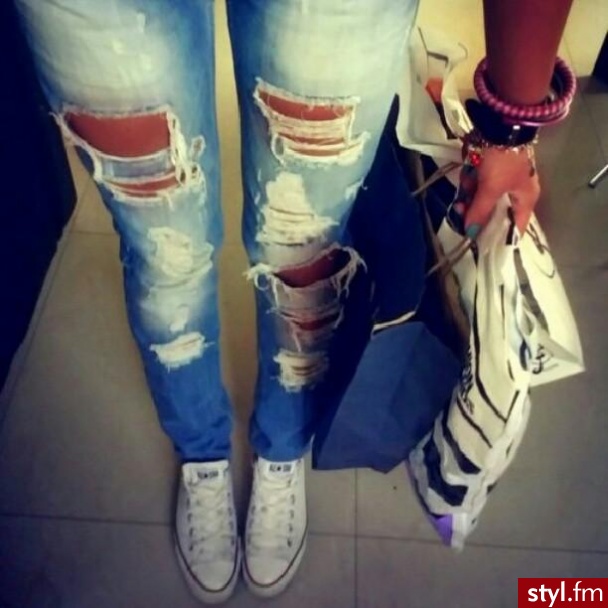 Jeansy Spodnie Moda