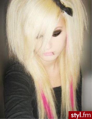 EMO Alternatywne Średnie Fryzury