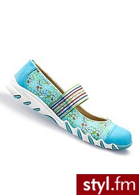 Bonprix Baleriny niebieski 976499_20738 - Balerinki Buty Moda