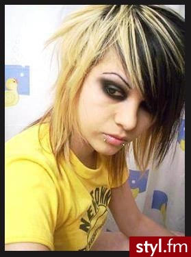EMO Alternatywne Średnie Fryzury