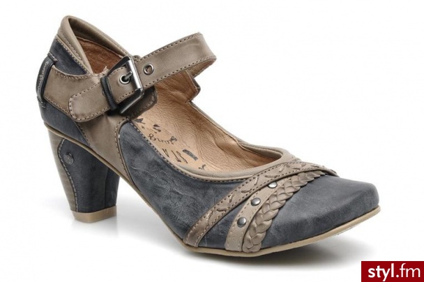 Mustang shoes CZÓŁENKA G2 TOILE W BY (Szary) - Czółenka Buty Moda