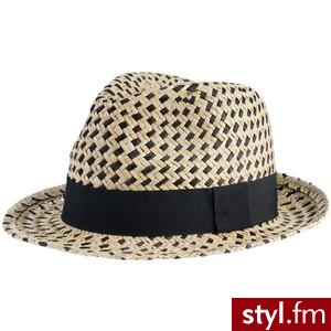 Straw Hat Black - French Connection - Polyvore. Pobrano ze strony: http://www.polyvore.com/cgi/thing?id=29435002 - Nakrycia głowy Dodatki Moda