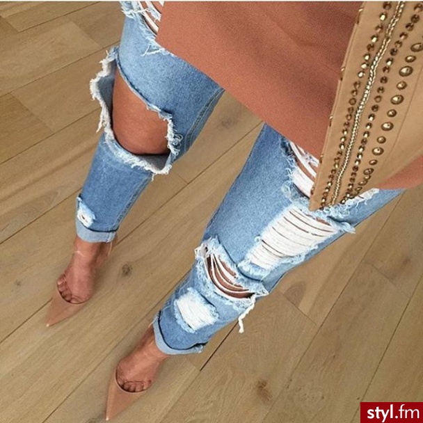 Jeansy Spodnie Moda