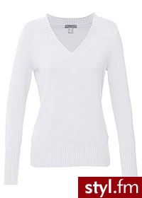 Bonprix Sweter biały 909373_15352 - Swetry Ciuchy Moda