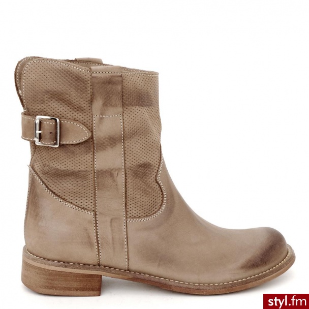 Venezia BOTKI 123 NAB TAUPE - Botki Buty Moda