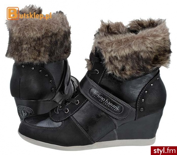 Bruno Banani buty (31C201) CZARNY KOZAKI - Kozaki Buty Moda