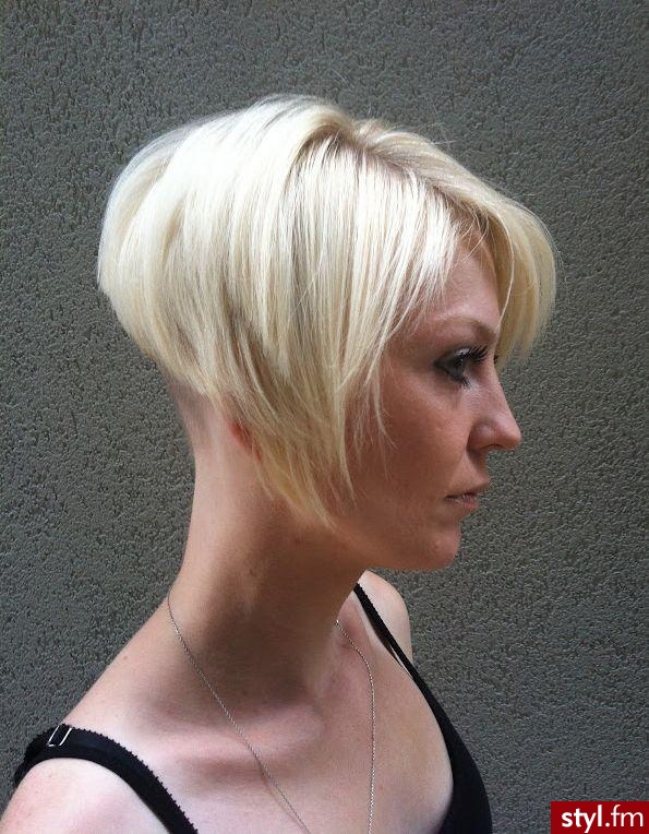 Blond Rozpuszczone Proste Na co dzień Krótkie Fryzury