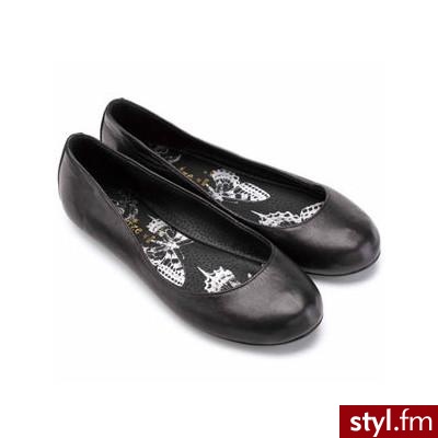 Plain Round Leather Ballerina Pumps - Monsoon - Polyvore. Pobrano ze strony: http://www.polyvore.com/plain_round_leather_ballerina_pumps/thing?id=19867720 - Pozostałe Buty Moda