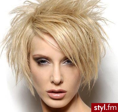 Blond Rozpuszczone Proste Na co dzień Krótkie Fryzury