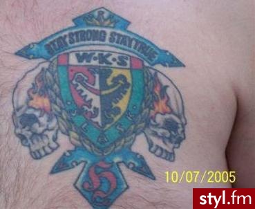 (\",). Tatuaże kibiców - Tatuaże