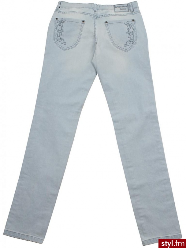 Jeansy Model H000116  Light Blue Odcienie niebieskiego - Jeansy Spodnie Moda