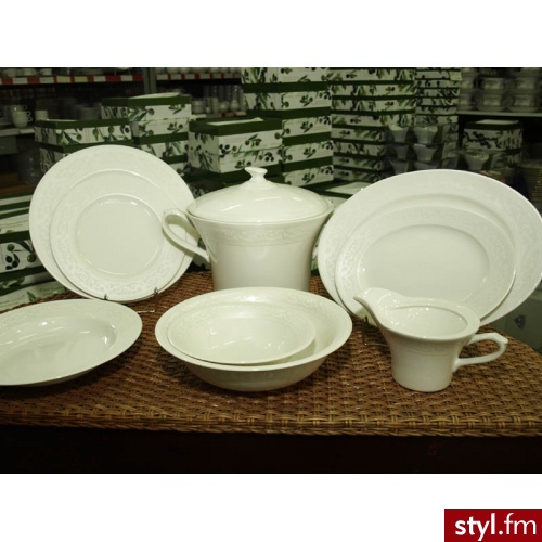 Porcelana karolina serwis obiadowy 12 os 42 el elisir fbc - Pozostałe Biżuteria Moda