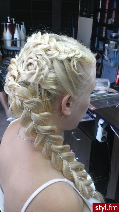 Blond Upięcie Proste Na co dzień Długie Fryzury