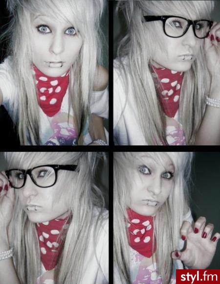 EMO Alternatywne Średnie Fryzury