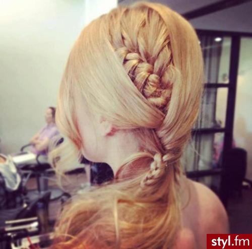 Blond Warkocze Proste Na co dzień Długie Fryzury