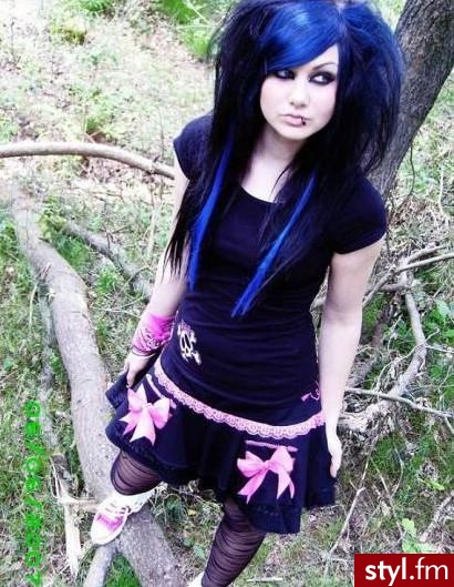 EMO Alternatywne Średnie Fryzury