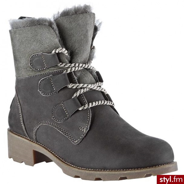 EMU Australia botki Preston W10571 Charcoal - Botki Buty Moda