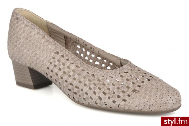 Ara BALERINKI NIZZA BY ARA (Szary) - Balerinki Buty Moda