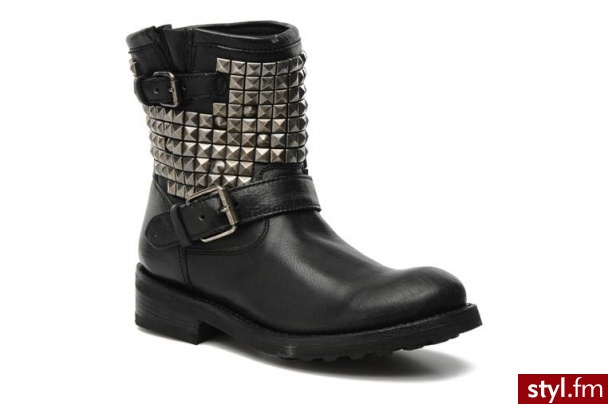 Ash PÓŁBUTY I BOTKI G2 TOILE W BY ASH (Czarny) - Botki Buty Moda