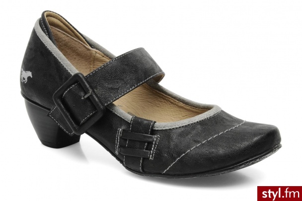 Mustang shoes Czółenka Polly (Czarny) - Czółenka Buty Moda