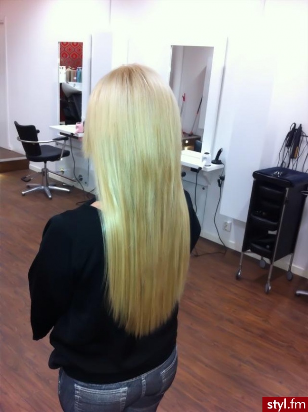 Blond Rozpuszczone Proste Na co dzień Długie Fryzury