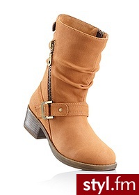 Bonprix Botki wielbłądzia wełna 978865_25183 - Botki Buty Moda