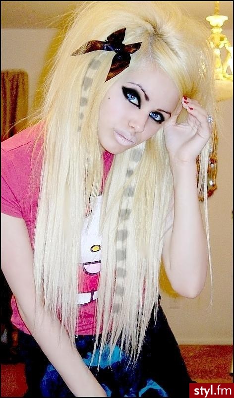 EMO Alternatywne Średnie Fryzury