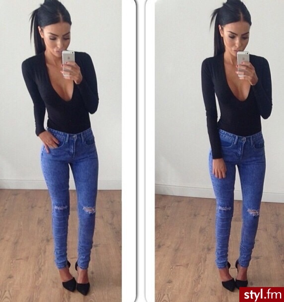 Jeansy Spodnie Moda