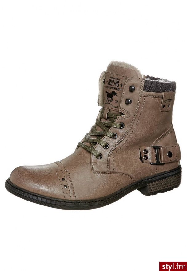 Mustang Botki sznurowane brązowy (4049604) - Botki Buty Moda