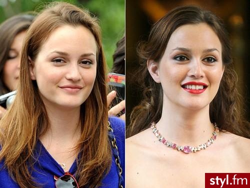 no make up vs make up - Makijaże