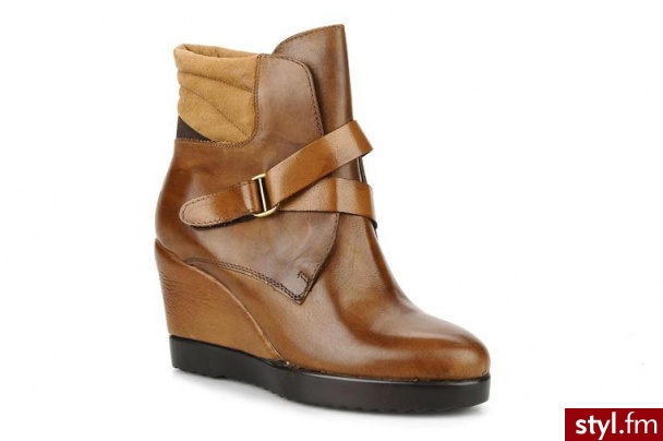 Eden PÓŁBUTY I BOTKI DATTA BY 47893Cognac - Botki Buty Moda