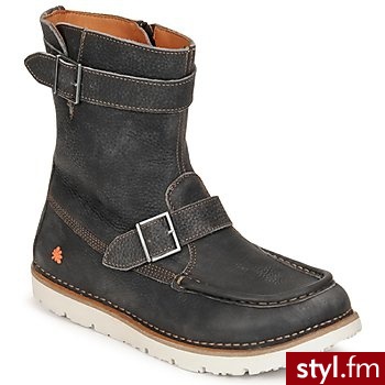 Art Buty  Poznan Hi Grey Kozaki Odcienie szarości i srebra - Kozaki Buty Moda