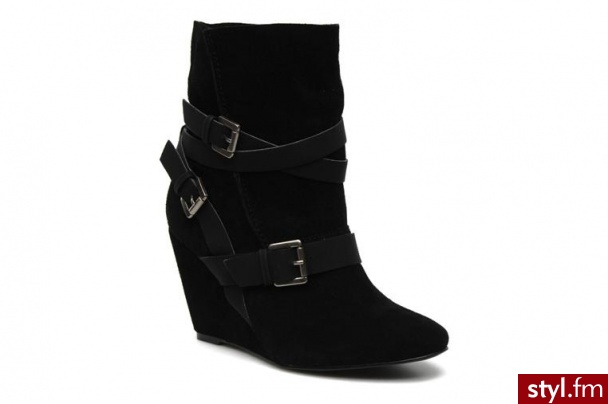 Chocolate Schubar PÓŁBUTY I BOTKI GIS BY CHOCOLATE SCHUBAR (Czarny) - Botki Buty Moda