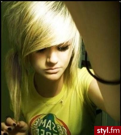 EMO Alternatywne Średnie Fryzury