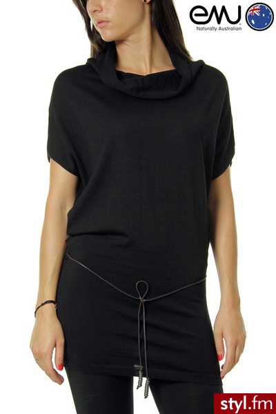 Emu TUNIKA / SWETER TULLAH SWEATER DRESS BLACK - Emu Buty Moda