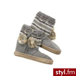Aerie Slipper Boot - aerie - Polyvore. Pobrano ze strony: http://www.polyvore.com/aerie_slipper_boot_aerie/thing?id=25814484 - Pozostałe Buty Moda