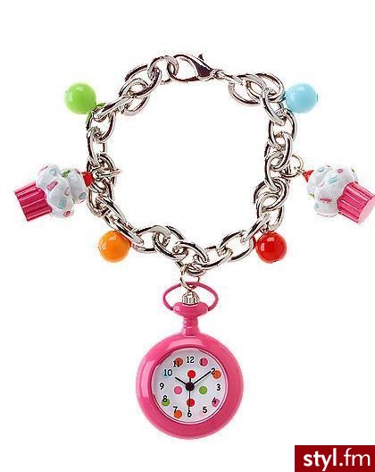 Bransoletka z zegarkiem. Dostępne teraz po śmiesznie niskiej cenie $3.99 :) - Pozostałe Dodatki Moda