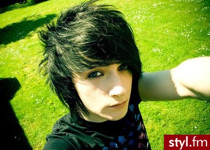 EMO Alternatywne Średnie Fryzury