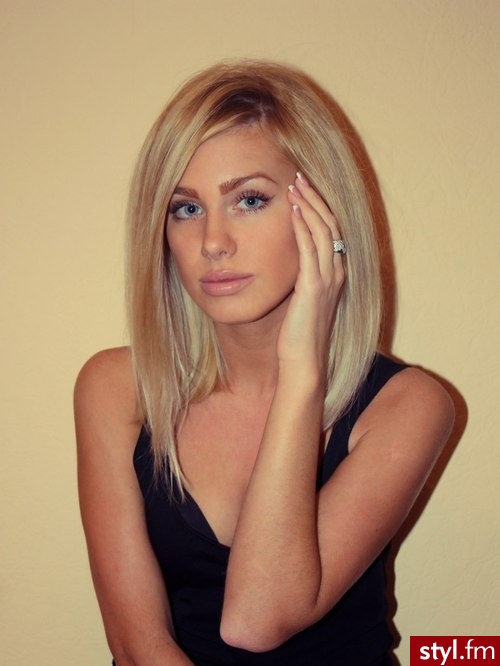 Średnie Fryzury