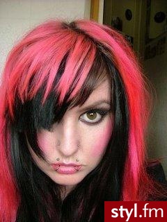 EMO Alternatywne Średnie Fryzury