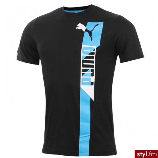 Puma koszulka sportowa męska SPORTS CASUAL GRAPHIC TEE (824009-01) - Sportowe Buty Moda
