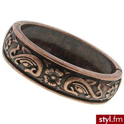 Caribbean Breeze Floral Copper Cuff Bracelet - 1928 - Polyvore. Pobrano ze strony: http://www.polyvore.com/caribbean_breeze_floral_copper_cuff/thing?id=14352578 - Pozostałe Dodatki Moda