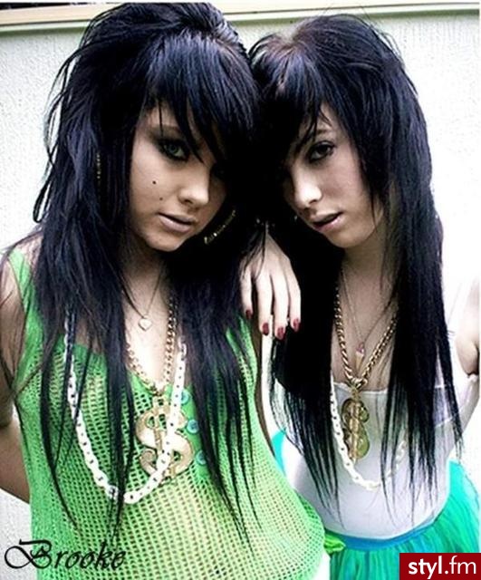 EMO Alternatywne Średnie Fryzury